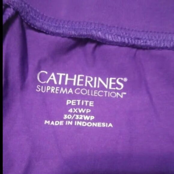 Catherines Purple Suprema Pant-4XWP (Petite)-NWT - Picture 4 of 4
